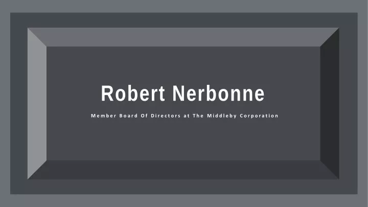 robert nerbonne