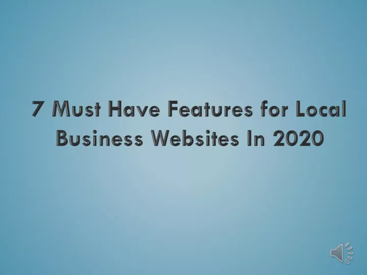 7 must have features for local business websites