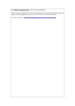 buy best e learning script top e learning