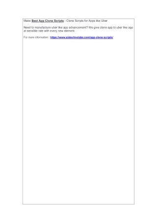 make best app clone scripts clone scripts