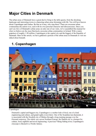 major cities in denmark
