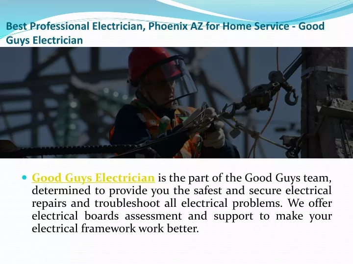 best professional electrician phoenix az for home service good guys electrician