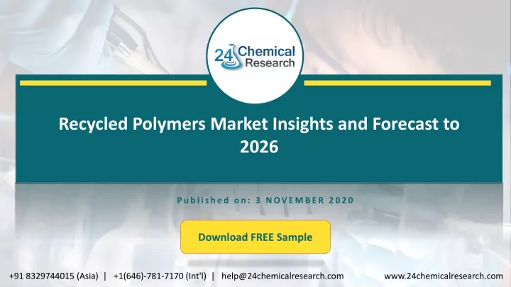 recycled polymers market insights and forecast