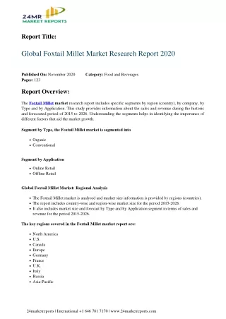 report title