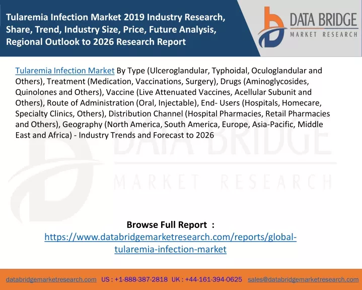 tularemia infection market 2019 industry research