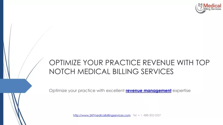 optimize your practice revenue with top notch medical billing services