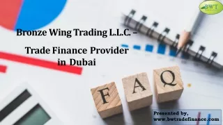 bronze wing trading l l c trade finance provide