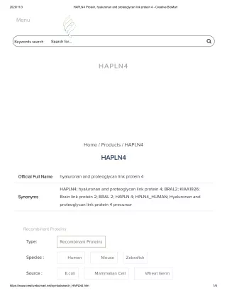2020 11 3 hapln4 protein hyaluronan