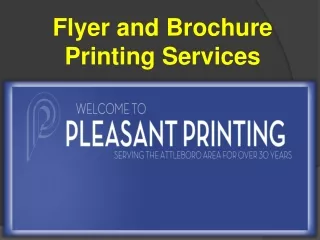 flyer and brochure printing services