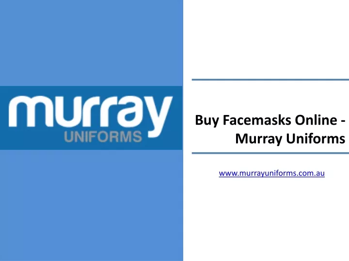 buy facemasks online murray uniforms