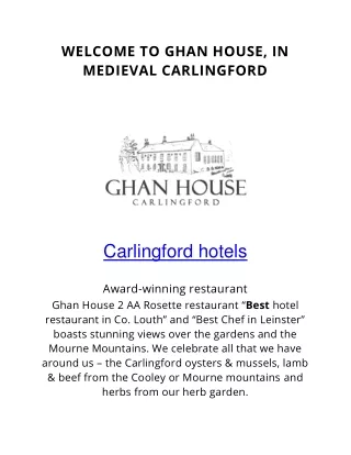 Carlingford hotels