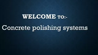 welcome to