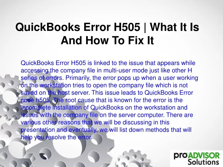 quickbooks error h505 what it is and how to fix it