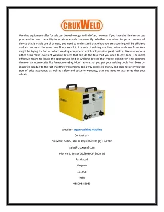 welding equipment offer for sale can be really