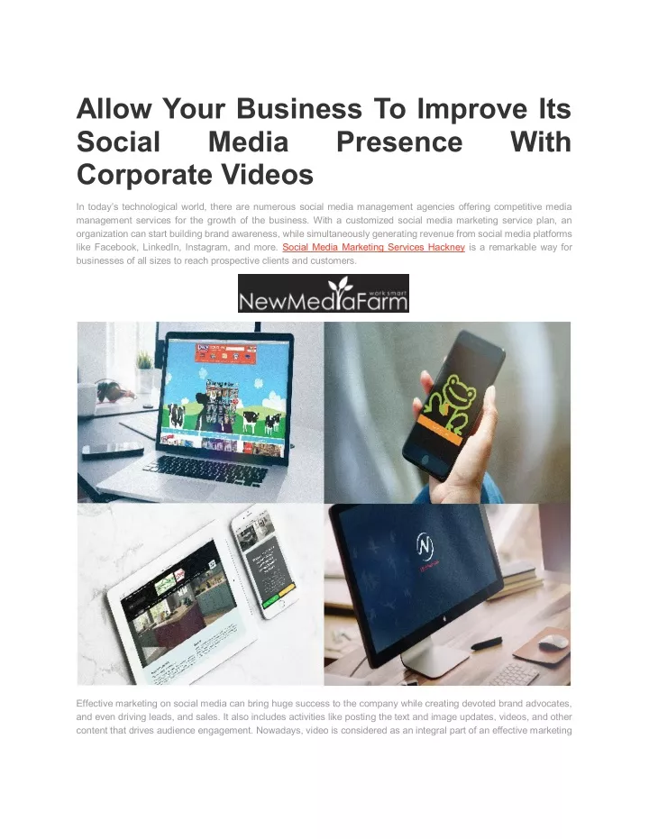 allow your business to improve its social media