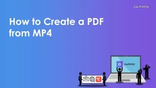 how to create a pdf from mp4