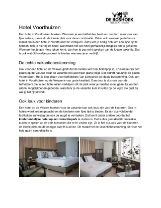 hotel voorthuizen