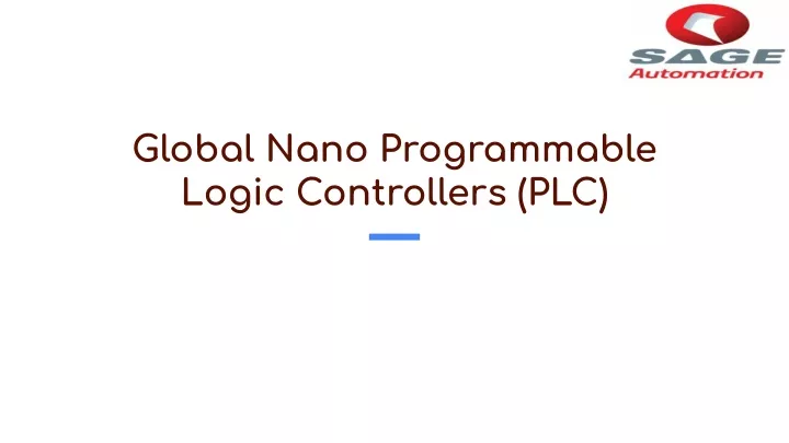 global nano programmable logic controllers plc