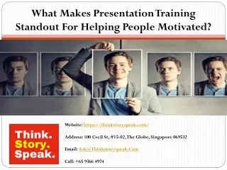 what makes presentation training standout