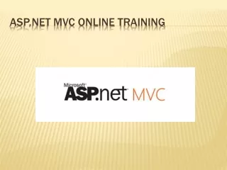 ASP.NET MVC Online Training