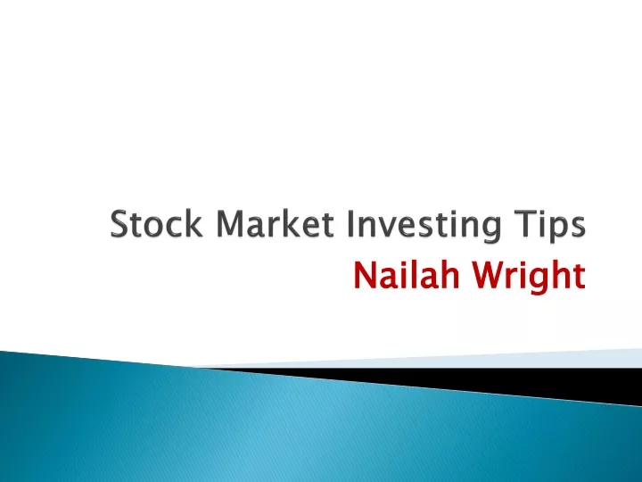 stock market investing tips