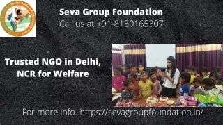 Trusted NGO in Delhi, NCR for Welfare