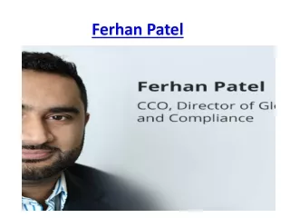 Ferhan Patel - FinTech Professional