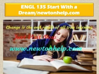 engl 135 start with a dream newtonhelp com