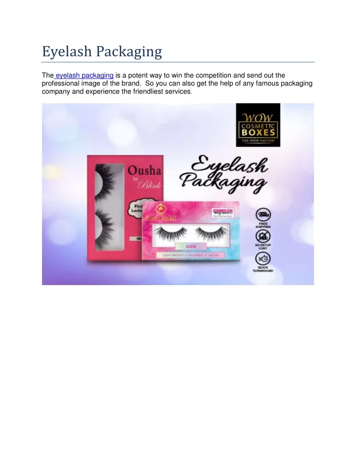 eyelash packaging