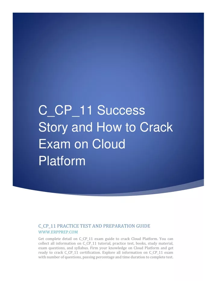c cp 11 success story and how to crack exam