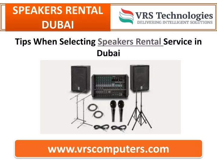 speakers rental dubai