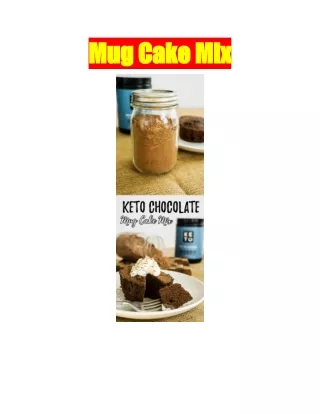 mug cake mix