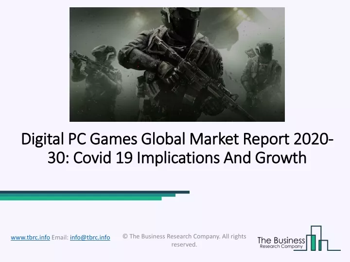 digital pc games global market report 2020 30 covid 19 implications and growth