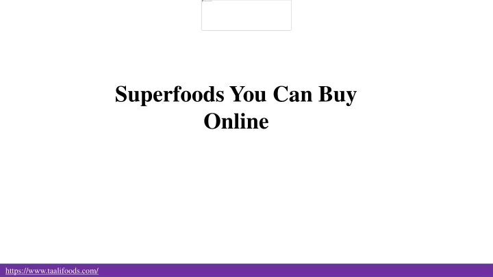 superfoods you can buy online