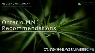 Online medical marijuana recommendation