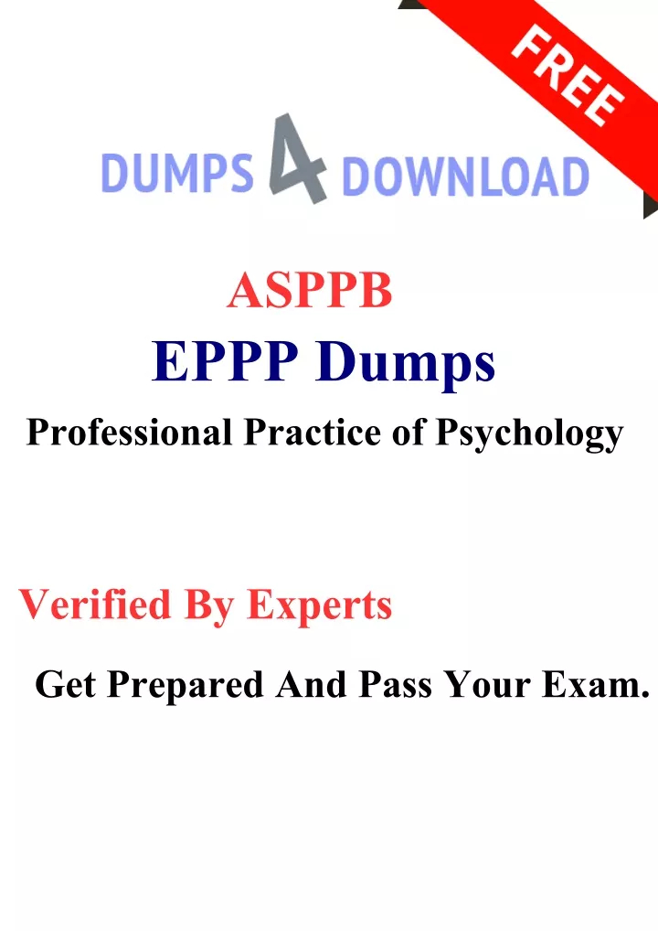 asppb eppp dumps professional practice