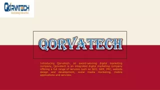 Qorvatech Best "Digital Marketing" Company in California!