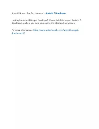 android nougat app development android