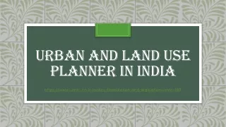 urban and land use planner in india