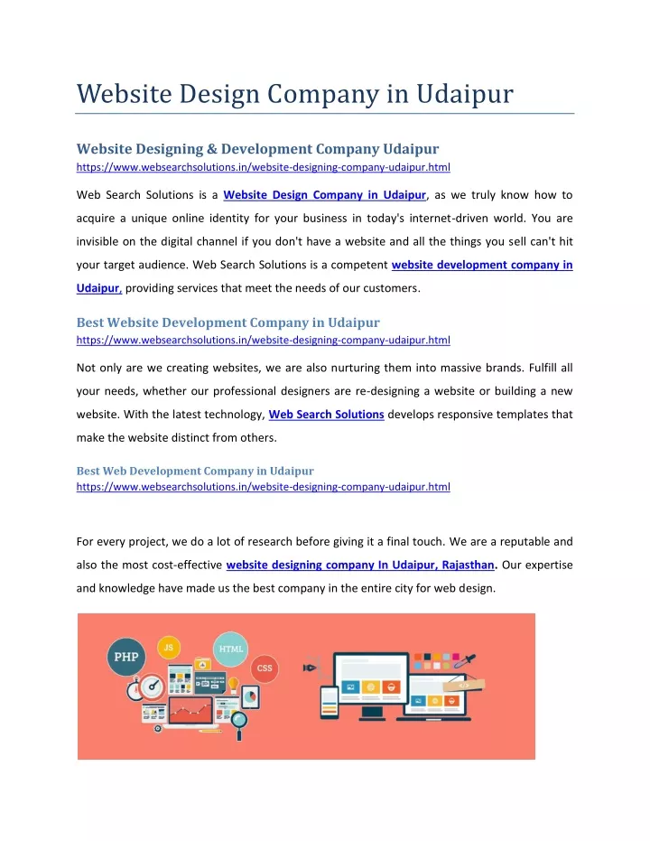 website design company in udaipur