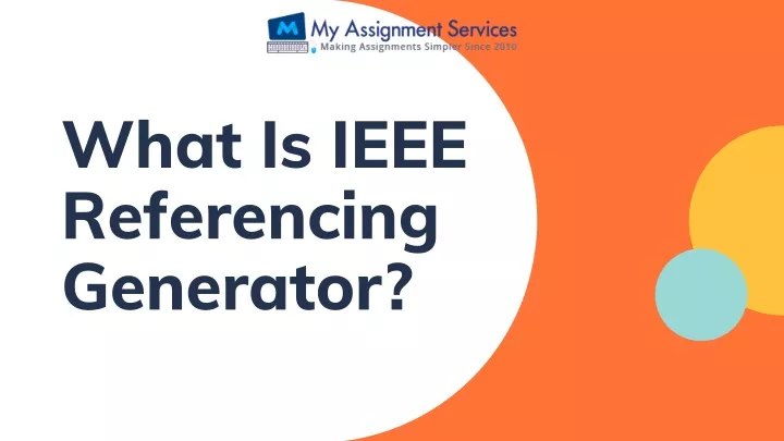 what is ieee referencing generator