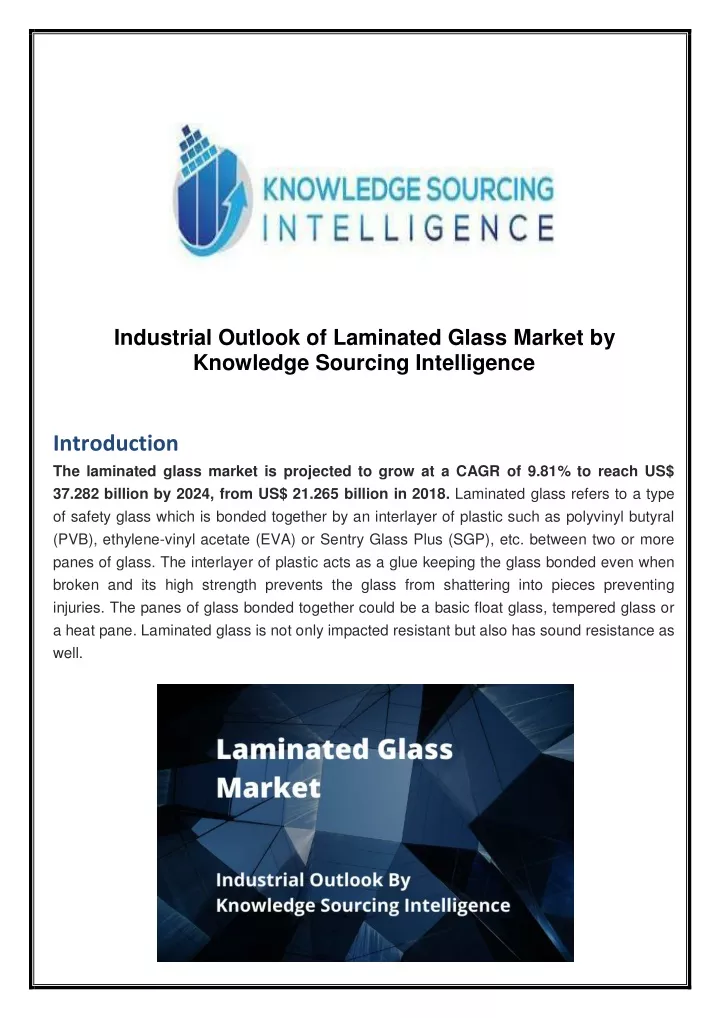 industrial outlook of laminated glass market