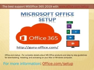 www.office.com/setup|Enter Office Product Key|Install Office Setup