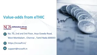 Value-adds from eTHIC