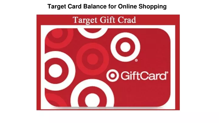 target card balance for online shopping