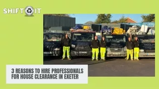 3 Reasons To Hire Professionals For House Clearance In Exeter