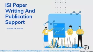 isi paper writing and publication support