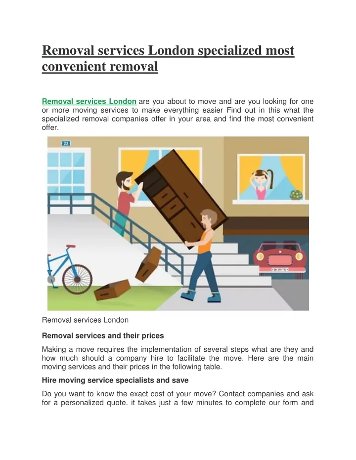 removal services london specialized most