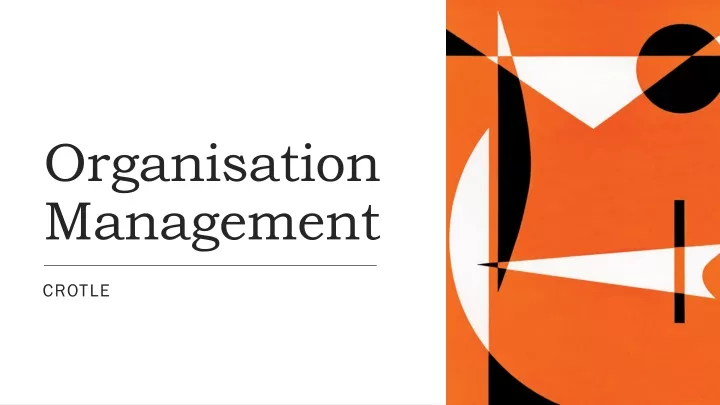 organisation management