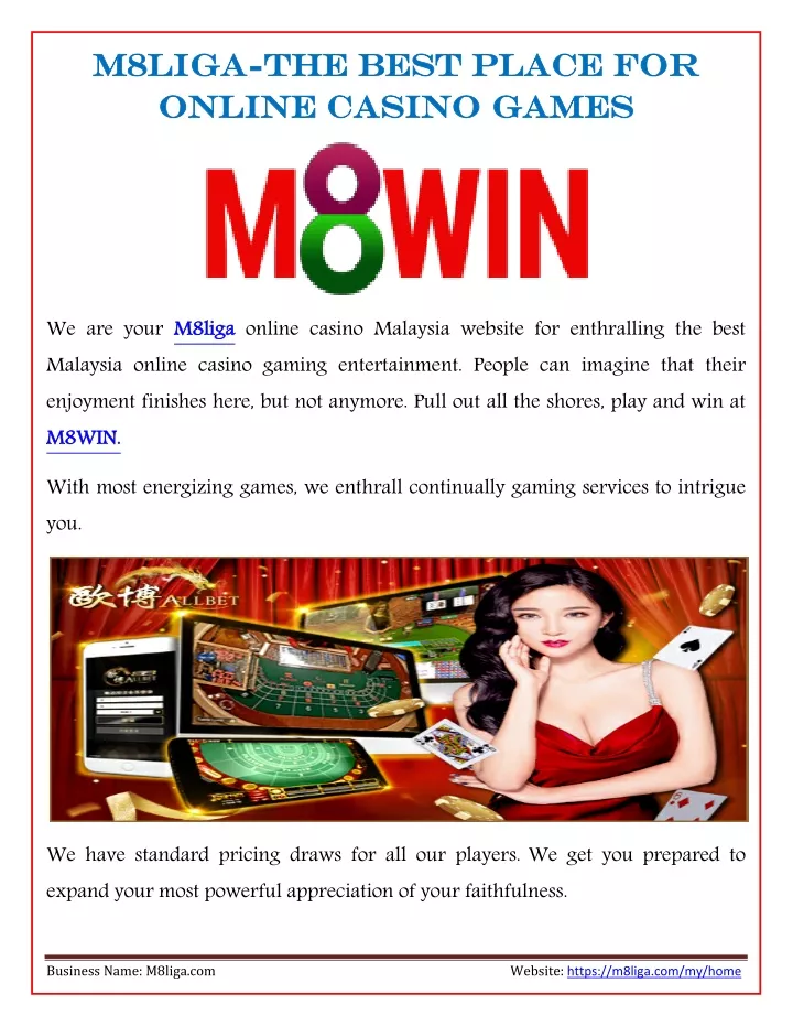 m8liga the best place for online casino games
